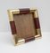 Mid-Century Modern Italian Brass Picture Frame by Tommaso Barbi, 1970s 1