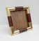 Mid-Century Modern Italian Brass Picture Frame by Tommaso Barbi, 1970s, Image 1