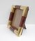 Mid-Century Modern Italian Brass Picture Frame by Tommaso Barbi, 1970s, Image 3