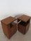 Vintage Italian Bedside Tables in Walnut by Giovanni Michelucci for Poltronova, 1960s, Set of 2 8