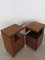 Vintage Italian Bedside Tables in Walnut by Giovanni Michelucci for Poltronova, 1960s, Set of 2, Image 8