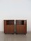 Vintage Italian Bedside Tables in Walnut by Giovanni Michelucci for Poltronova, 1960s, Set of 2 1