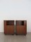 Vintage Italian Bedside Tables in Walnut by Giovanni Michelucci for Poltronova, 1960s, Set of 2, Image 1