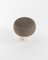 Hygge Stool Boucle Brown Fabric and Travertino by Saccal Design House for Collector 4