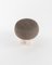 Hygge Stool Boucle Brown Fabric and Travertino by Saccal Design House for Collector, Image 4