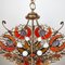 Metal and Murano Glass Chandelier by MM Lampadari, 1990s, Image 10