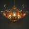 Metal and Murano Glass Chandelier by MM Lampadari, 1990s, Image 6