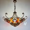 Lámpara de araña de metal y cristal de Murano de MM Lampadari, años 90, Imagen 3