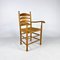 Mid-Century Dutch Oak Kitchen Chair, 1960s, Image 1