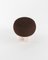 Hygge Stool in Boucle Dark Brown Fabric and Travertino by Saccal Design House for Collector 4