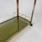 Vintage Italian Brass and Smoked Glass Trolley, 1970s 4