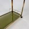 Vintage Italian Brass and Smoked Glass Trolley, 1970s, Image 4