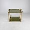 Vintage Italian Brass and Smoked Glass Trolley, 1970s, Image 7