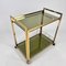 Vintage Italian Brass and Smoked Glass Trolley, 1970s 6