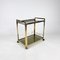 Vintage Italian Brass and Smoked Glass Trolley, 1970s 2