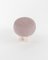 Hygge Stool in Boucle Rose Fabric and Travertino by Saccal Design House for Collector 4