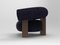 Cassette Armchair in Baldac Blue and Smoked Oak by Alter Ego for Collector 2