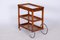 Art Deco Trolley in Oak and Glass from Thonet, 1920s 2
