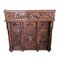 Bureau Colonial Antique en Bois Sculpté, Espagne 1