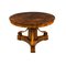 Biedermeier Round Walnut Dining Table, 19th Century, Germany, Image 1