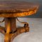 Biedermeier Round Walnut Dining Table, 19th Century, Germany 8