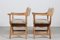 Danish Kurul Chairs in Oak and Upholstered with New Sheep Skin by Eg Møbler, 1970s, Set of 2, Image 4