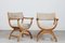 Danish Kurul Chairs in Oak and Upholstered with New Sheep Skin by Eg Møbler, 1970s, Set of 2 2