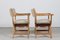 Danish Kurul Chairs in Oak and Upholstered with New Sheep Skin by Eg Møbler, 1970s, Set of 2 3