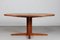 Danish Modern Oval Pillar Teak Dining Table by Cabinetmaker Dyrlund/Skovby, 1970s 2