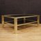 French Coffee Table in Metal and Glass, 1980s 4