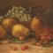 Artiste Italien, Nature Morte aux Fruits, 1950, Huile sur Toile 13