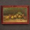 Artiste Italien, Nature Morte aux Fruits, 1950, Huile sur Toile 1