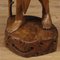 20th Century Indian Character Sculpture in Exotic Wood, 1970s 7