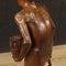 20th Century Indian Character Sculpture in Exotic Wood, 1970s 9