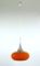 Lampada a sospensione in vetro arancione di Doria, Germania, anni '60, Immagine 1