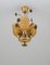 Mid-Century Swedish Pendant in Brass and Glass attributed to Brothers Malmström, 1952, Image 8
