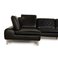 Loop Leather Corner Sofa in Black from Willi Schillig 8