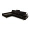 Loop Leather Corner Sofa in Black from Willi Schillig 3