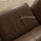 Porch Leather Loveseat Brown Sofa by Vico Magistretti for Cassina 5