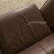 Porch Leather Loveseat Brown Sofa by Vico Magistretti for Cassina, Image 5