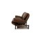 Porch Leather Loveseat Brown Sofa by Vico Magistretti for Cassina, Image 11