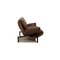 Porch Leather Loveseat Brown Sofa by Vico Magistretti for Cassina, Image 9