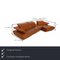 Avanti Leather Corner Sofas in Brown-Orange from Koinor, Set of 2 2