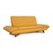 Rossini Leather Three Seater Yellow Sofa from Koinor 3