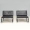 Black Leather Delaunay Lounge Chairs by Rodolfo Dordoni for Minotti, 1990s, Set of 2 2