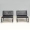 Black Leather Delaunay Lounge Chairs by Rodolfo Dordoni for Minotti, 1990s, Set of 2, Image 2