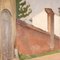 Primo Carena, paisaje, pintura al óleo, enmarcado, Imagen 5
