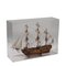 Wooden Sailing Ship in Display Case 1