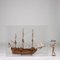 Wooden Sailing Ship in Display Case 2