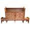 Brutalist Sideboard in Light Oak attributed to Guillerme Et Chambron, Image 1